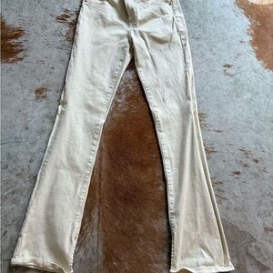 Express Women's Cream Bootcut Jeans